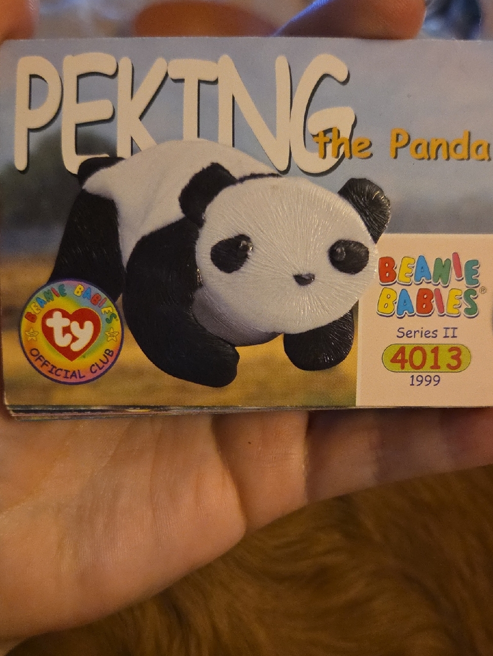 Ty Beanie Babies Peking the Panda Trading Card
